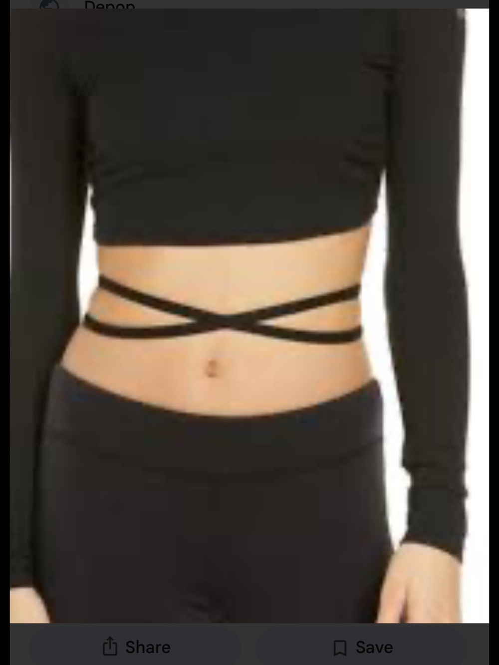 New! Alo Yoga black medium ribbed manifest long sleeve crop top.